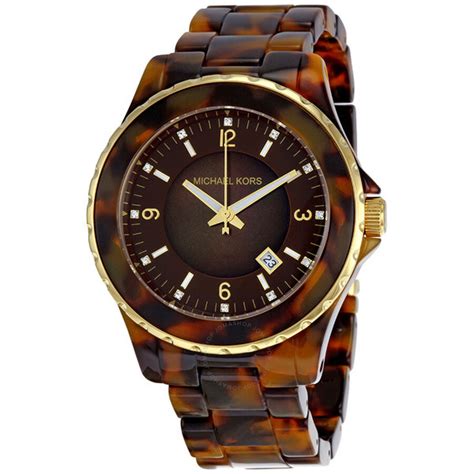 michael kors tortoise watch 5298|Michael Kors Brown Tortoise Shell Acetate Ladies .